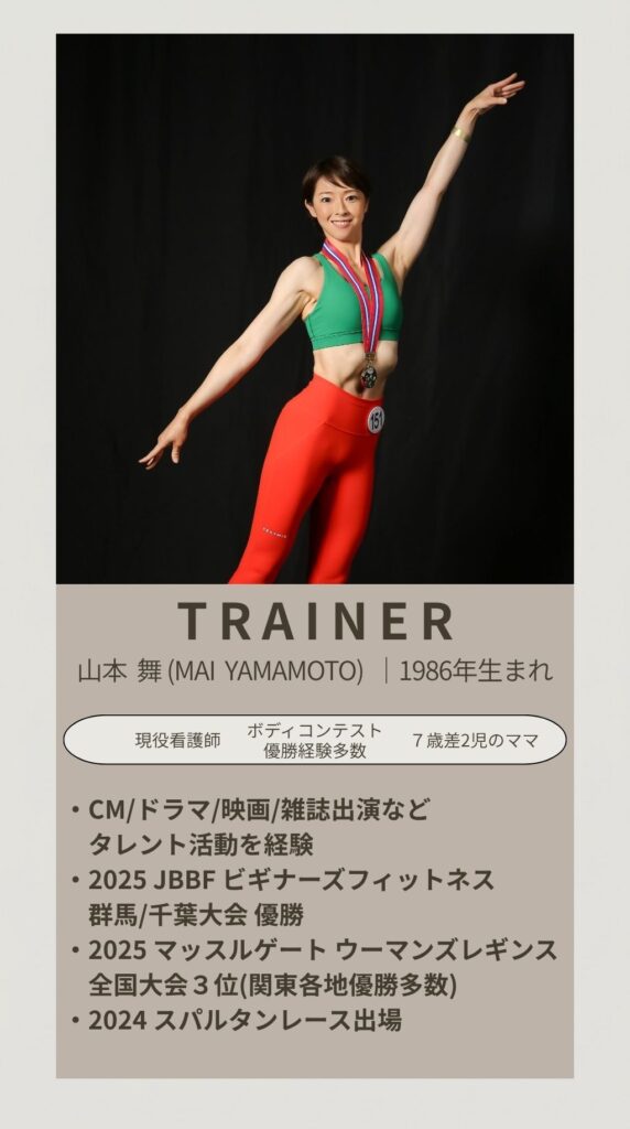 女性トレーナー山本舞、マッスルゲート優勝